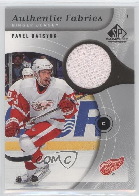 2005-06 SP Game Used Edition Authentic Fabrics Pavel Datsyuk #AF-PD HOF 1o3