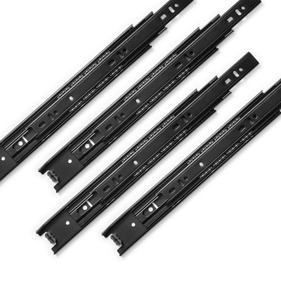 3 Pair Drawer Slides 16 Inch Heavy Duty Ball Bearing Full Extension Under-Mou...