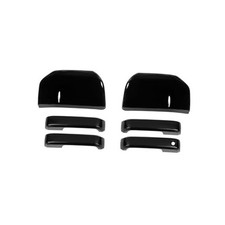 Rearview Mirror Cover Door Handle Covers Kit Compatible with Ford F150 Black