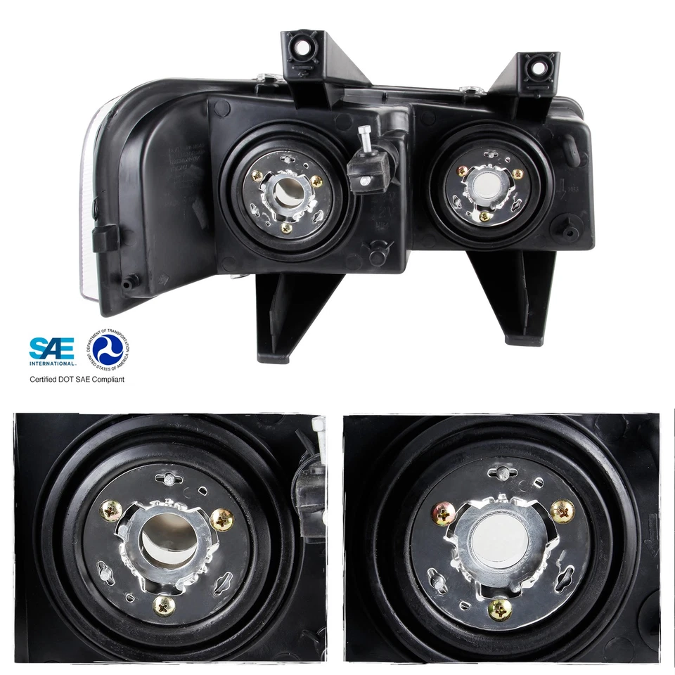 Lámpara superior faro negro para Chevy Express|GMC Savana 1500 2500 3500 2003-2024 Foto 3 de 4