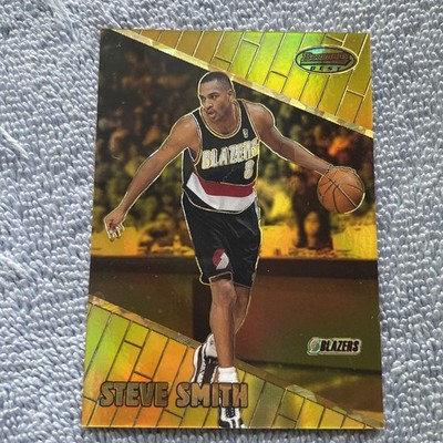 STEVE SMITH 1999-00 Bowman's Best #82 Atomic Refractor 92/100 BLAZERS RARE HEAT