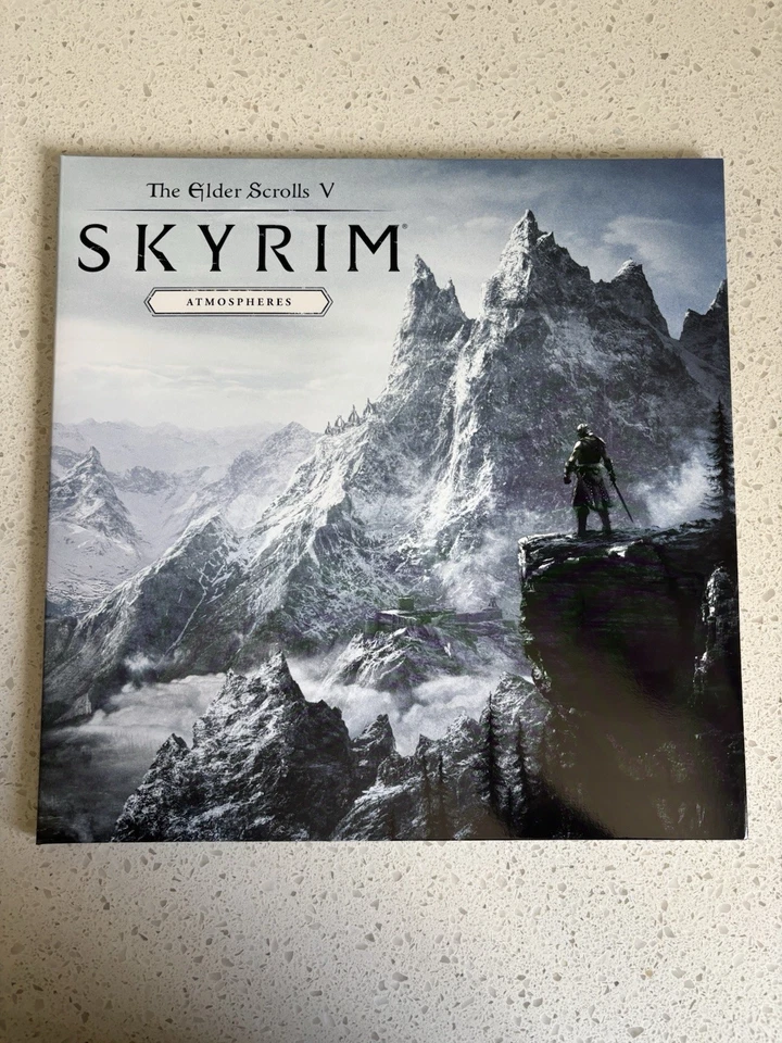 The Elder Scrolls V Skyrim Atmospheres LP Blue Glow Dust Filled Variant In Hand - Image 3 of 4