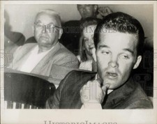 1958 Press Photo Lindsay Crosby at Santa Monica Court for drunk driving charge