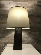 Tischlampe Altholz 36cm Mooreiche Holzbalken Salbei Grün Natur Unikat Holz Deko