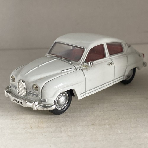 Vanguards Saab 96 - White with Red Interior- #VA07701 - Used & Unboxed.