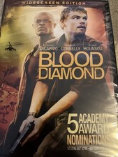 Blood Diamond DVD, 2006 New Sealed Widescreen Leonardo DiCaprio Action Flick