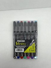 Pilot Precise Varsity Fountain Pens 7 Pack Assorted Ink Colors NEW