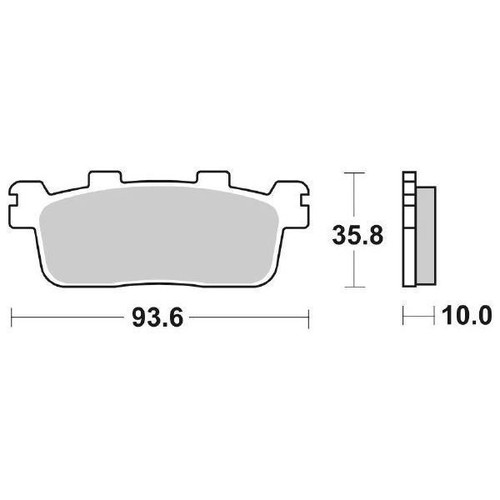 Front & Rear Brake Pads For Kymco Xciting 250 (2005-2015) – Celox Set Of 2