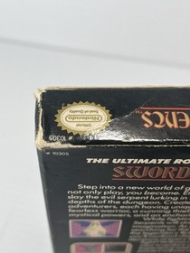 Swords and Serpents (Nintendo Entertainment System, NES) with BOX Tested