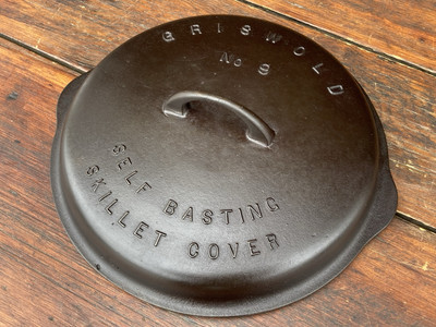 Griswold Cast Iron #9 Fully Marked High Dome Skillet Lid