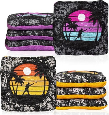 Play Platoon Tournament Series Cornhole Bags - Pro Style Dual Sided Slick and St