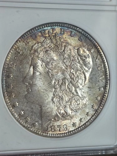 1879 S $1 Morgan Dollar ANACS MS64 "Soapbox" Toned #838729