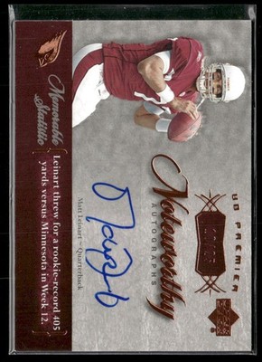 2007 Upper Deck Premier #N-ML Matt Leinart Noteworthy Autographs Bronze #/25 MG