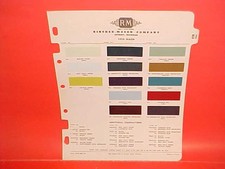 1954 Nash Rambler Convertible Statesman Ambassador Metropolitan Paint Chips Rm 1954 Nash Rambler Convertible Statesman Ambassador Metropolitan Paint Chips Rm