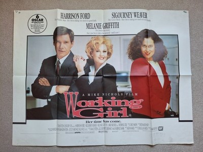 Working Girl Rare & Original UK Quad Film Cinema Movie Poster Melanie Griffith