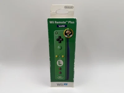 Nintendo Wii Remote Plus Luigi Edition Official Wii U Controller Open Box Unused - Photo 1/4