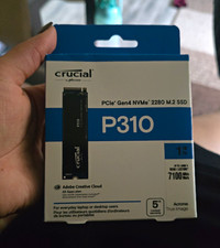 Crucial P310 1TB PCIe Gen4 NVMe M.2 2280 Internal SSD 7100MB/s