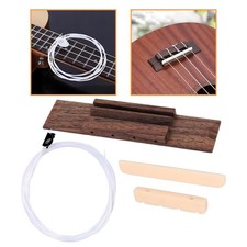 Ukulele Bridge Strings Set High Performance Wooden Bridge Easy Installation