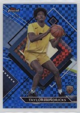 2023-24 Topps Finest Rare Blue Checkerboard Refractor 43/49 Taylor Hendricks 1l2