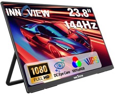 23.8" Large Portable Monitor, FHD 144HZ 100 SRGB IPS USB-C HDMI Work Home Ga...