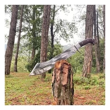 Custom Handmade Carbon Steel Blade Survival Machete Knife Hunting Knife Camping