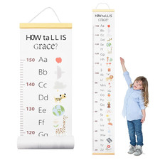 Messlatte Kinder Wachstum Messlatte Aufrollbare Wandbehang H&ouml;henmesser f&uuml;r Baby