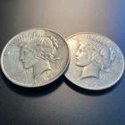 [Lot of 2] Peace Silver Dollars - 1922P and 1923D