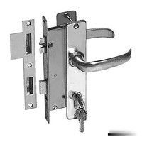 Schloß Messing Satiniert Verchromt 2 Blenden Links - 1 Pc Osculati - 38.203.50