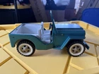 Vintage 1960s Vintage Tonka Jeep Dispatcher Pressed Steel Truck Green/White