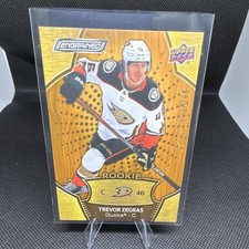Upper Deck Engrained Rookie Trevor Zegras #192 Anaheim Ducks /299 OAK