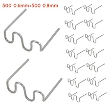 1000Pcs Welding Rods Hot Staples Plastic Repair Car Bumper Wave Shape 0.6/0.8mm