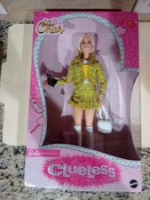 Barbie Signature Clueless Cher Collector Doll w/Yellow Plaid Suit Damaged Box