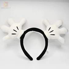 Disney Headband Mickey Mouse Plush Ears / Glove Hands Tokyo Disney Resort Japan