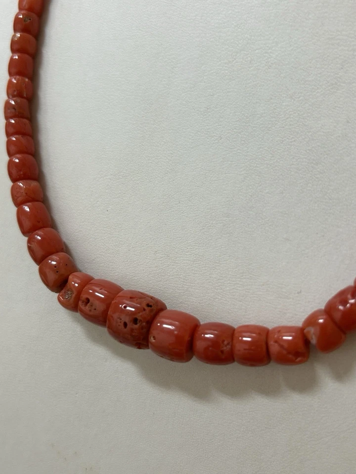 Gioiello Collana In Corallo Rosso Naturale - Immagine 3 di 4