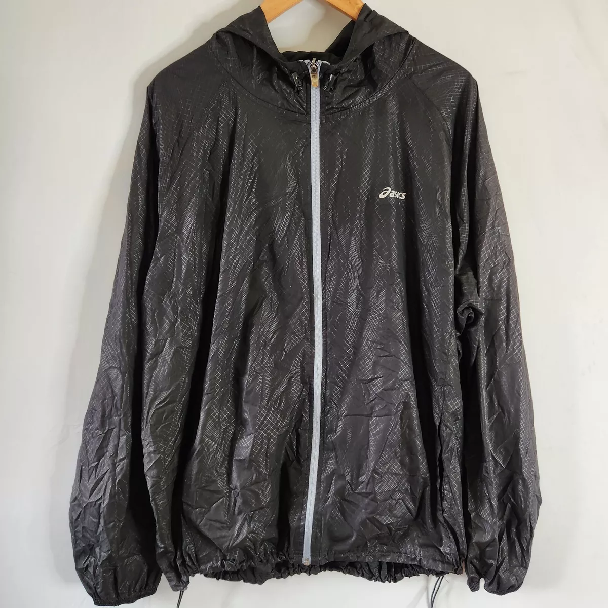 ASICS Men s PACKABLE JACKET Running Apparel XXL 2XL Hiking Water Wind Resistant