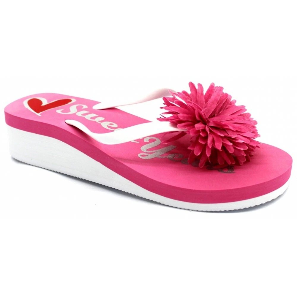 Sweet Years Infradito Ciabatte Donna MOD. 1679 Zeppa ROSA eBay