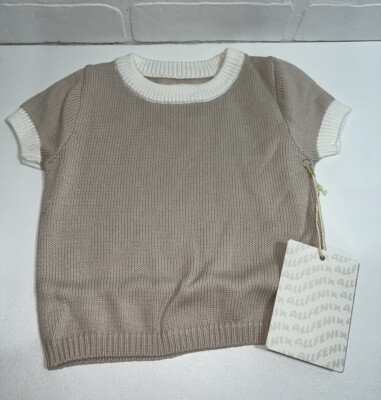 NWT! ALL FENIX Mini Knit Tee (Sand) SIZE 12MONTHS - 18 MONTHS $40