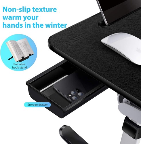 Lightweight X-Large Laptop Bed Tray: Adjustable, Foldable for Comfort and Style - Picture 9 of 10