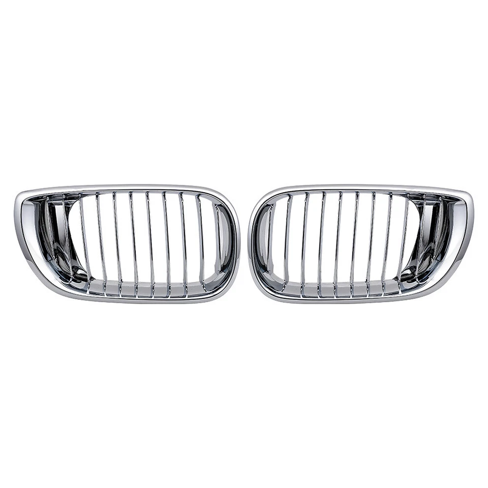 Chrome Front Kidney Grille For 2002-2005 BMW E46 320i 330i 325xi 4DR Sedan LCI Foto 2 de 4