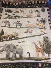 Coco Dowley-Noah's Arc Throw/Tapestry With Fringe- Approx 66"L x 48"W-READ
