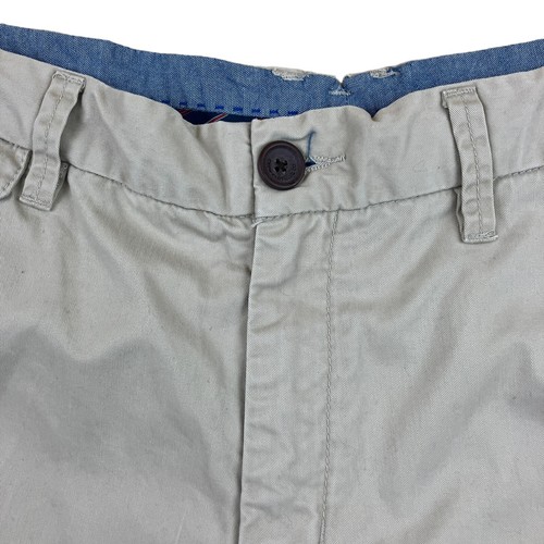 Crew Clothing Chino Shorts Beige Smart Pocket Zip Uk Men's Size XL - Picture 4 of 9