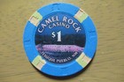 Camel Rock Hotel Casino $1 Gaming Poker Chip ~ Tesuque Pueblo, NM — photo 2