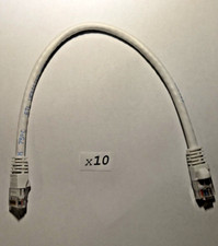 Lot 10 CAT6 Patch Cord 1 Foot RJ45 Ethernet LAN Network UTP 550MHz White Cat6