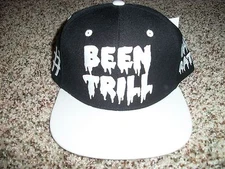 BEEN TRILL New NWT Men Snapback Adjustable Black MALL RATZ White Writing Hat Cap