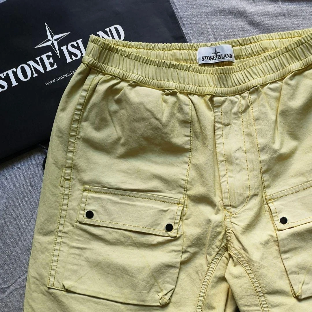 Stone Island #9 19Ss Coated-Cotton Short Pants