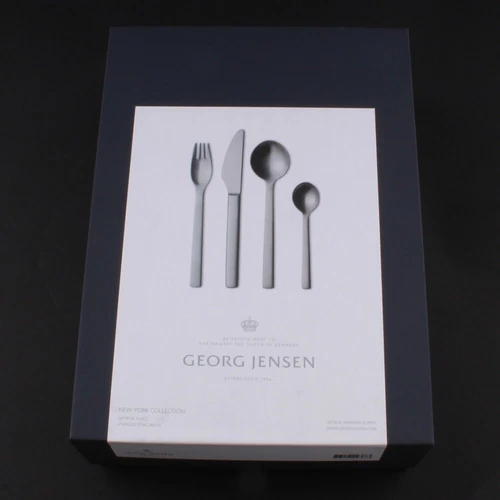 Georg Jensen, New York Cutlery Set. Stainless Steel. Henning Koppel. 16 pieces.
