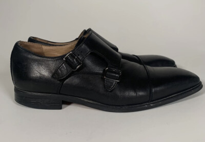 La Milano Patina Collection Black Double Buckle Leather Men\'s‎ Shoes Size 8 Men main image 3