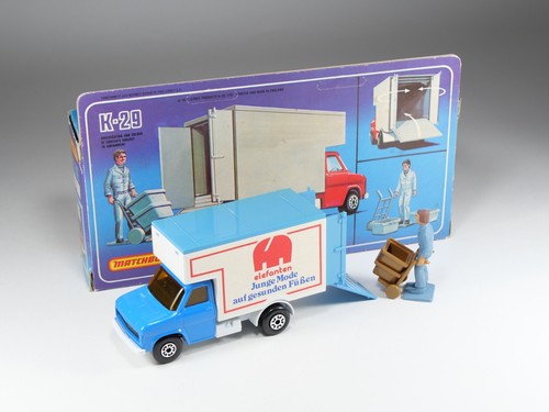 MATCHBOX SUPER KINGS - K-29 - Ford Delivery Van - Elefanten - Export Germany - Afbeelding 1 van 7