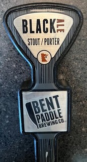 Bent Paddle Brewery (Duluth Minnesota) Black Ale tap handle (Used)