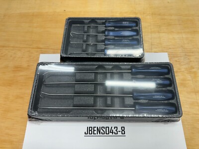 Snap-on Tools USA NEW POWER BLUE 8pc Mini Hard Handle Short & Long Pick Sets
